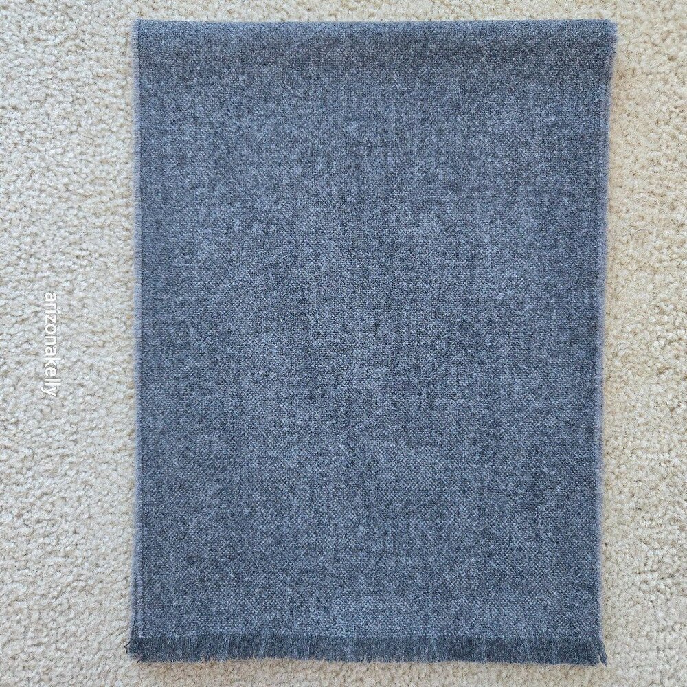 NWOT Cashmere Dark Grey Woven Scarf